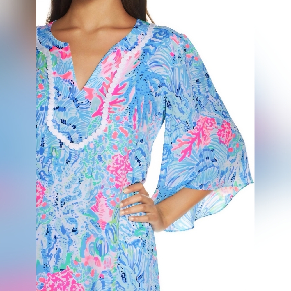 Lilly Pulitzer Lileeze Delancey Multicolor Sink Or Swim Dress Size Small New!
